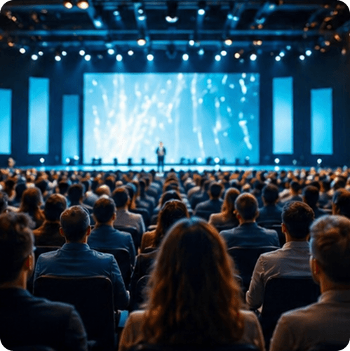 Auditorium during a Transformando Comunidades conference
